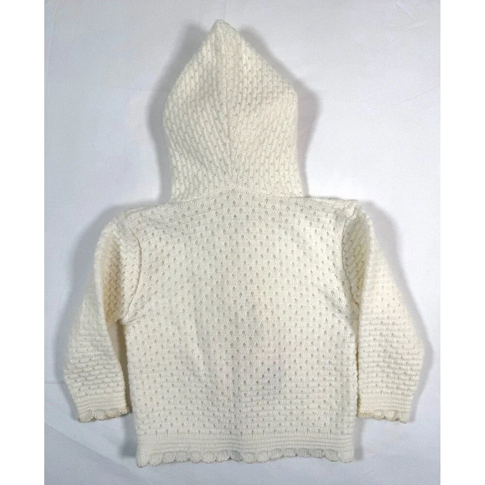 VINTAGE SEARS Unisex Winnie The Pooh‎ Knit Hooded Sweater Newborn